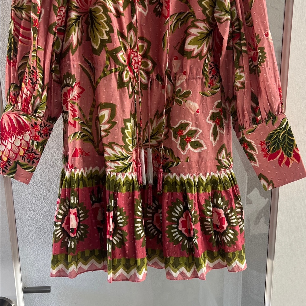✨ Brand New, Never Worn ✨ FARM Rio Pink Floral Mini Dress - Picture 3 of 3